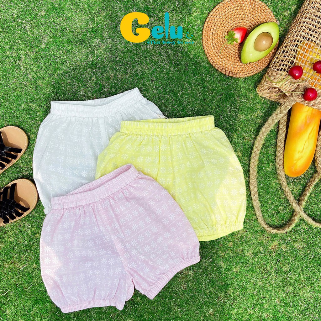 Bộ ba lỗ cho bé từ 1 tuổi đến 8 tuổi vải thô mềm thoáng mát thiết kế xẻ lưng độc đáo cho bé gái - GELU GLQA11