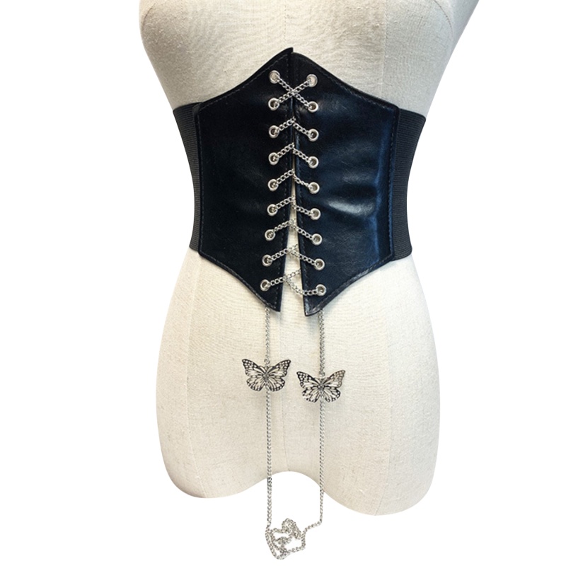 Thắt Lưng Thêu Họa Tiết Đính Đinh Tán Phong Cách Cổ Điển Thanh Lịch Dành Cho Nữ