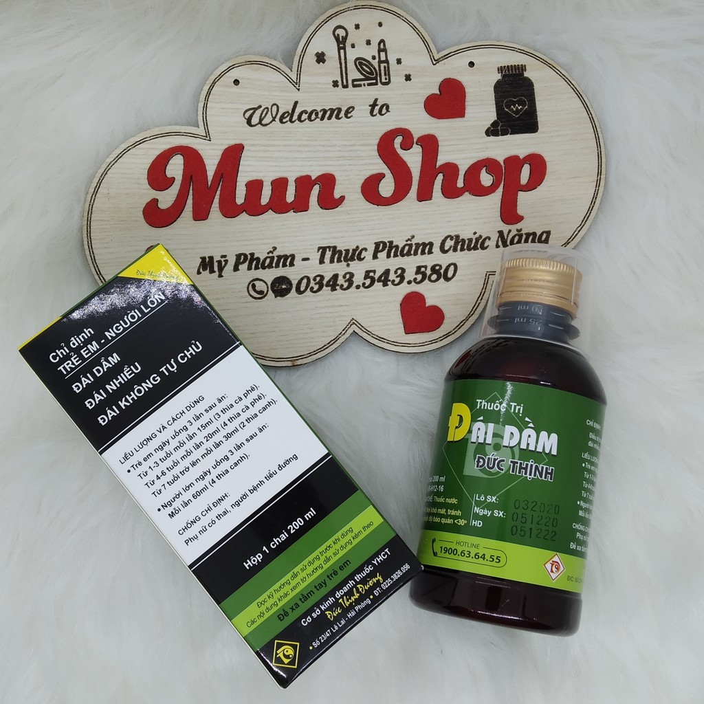 Siro Đái Dầm Đức Thịnh chai 200ml