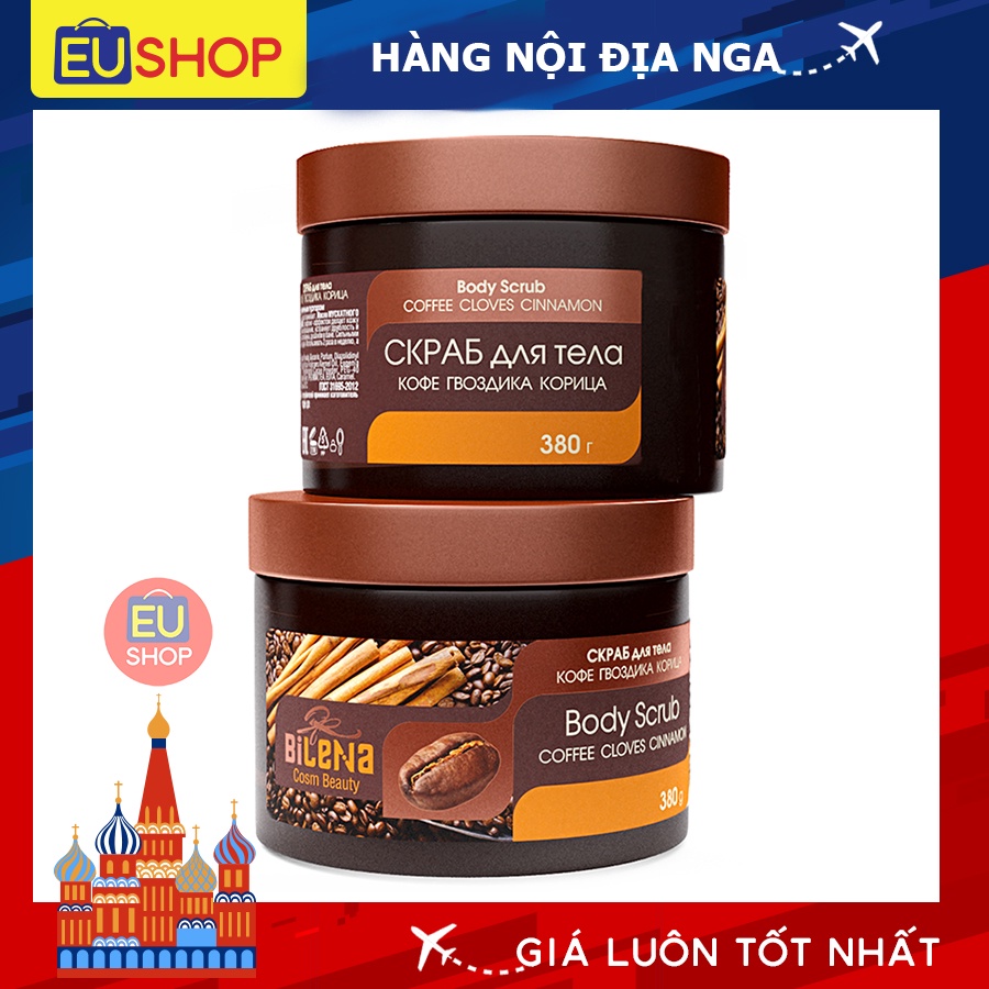 Tẩy da chết quế hồi cafe Bilena 380Gr