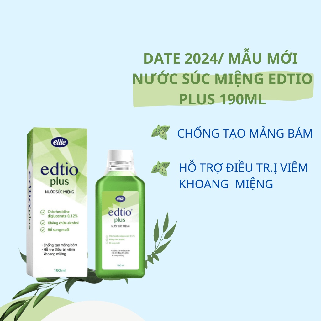 Nước súc miệng EDTIO chai 190ml sử dụng tại Bv Chợ Rẫy