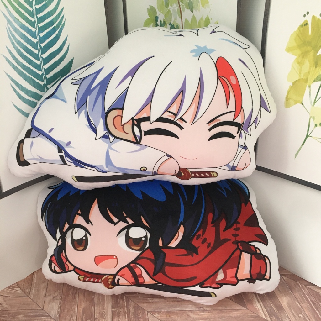Gối Ôm Nhồi Bông Hình Inuyasha Sesshoumaru Towa Đáng Yêu