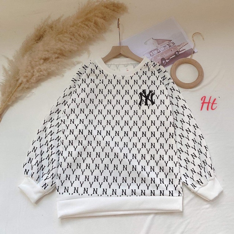 [ Mã 12FASHIONSALE1 giảm 10K đơn 50K ] Áo nỉ bo Y N in chữ nhỏ toàn thân HT12 | BigBuy360 - bigbuy360.vn