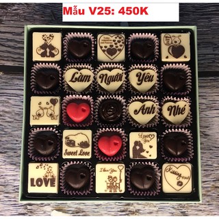 (Viết chữ theo yêu cầu) Socola valentine cao cấp