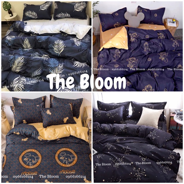 Tổng hợp set chăn ga gối poly màu tối, xám (Nhắn tin chọn mẫu) | BigBuy360 - bigbuy360.vn