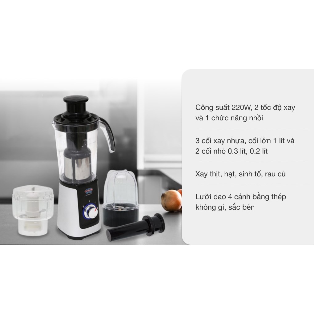 Máy xay sinh tố Sunhouse SHD 5322 Đen