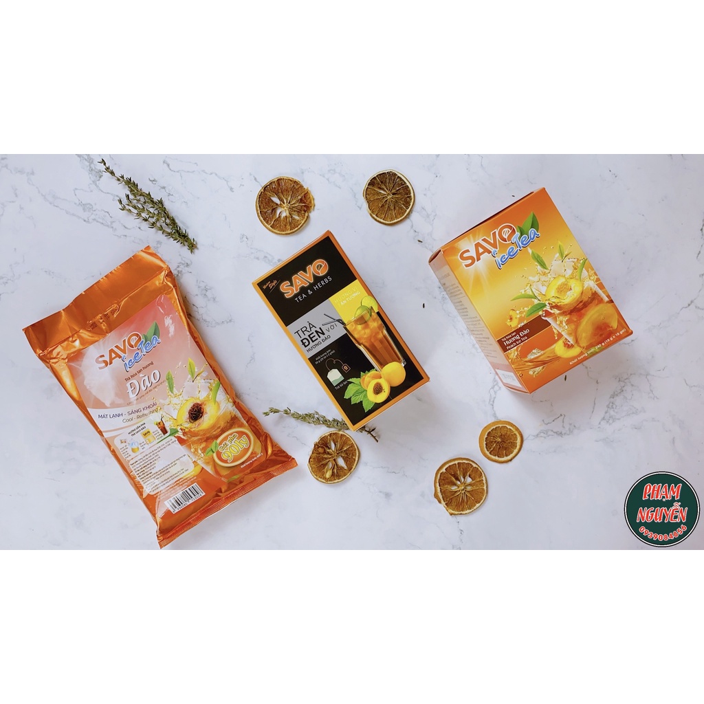 Trà Đào Hòa Tan SAVO