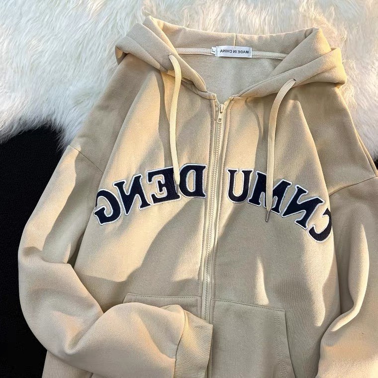 Áo khoác áo hoodie áo nỉ ngoại phối chứ CNMY DENG cao cấp u23