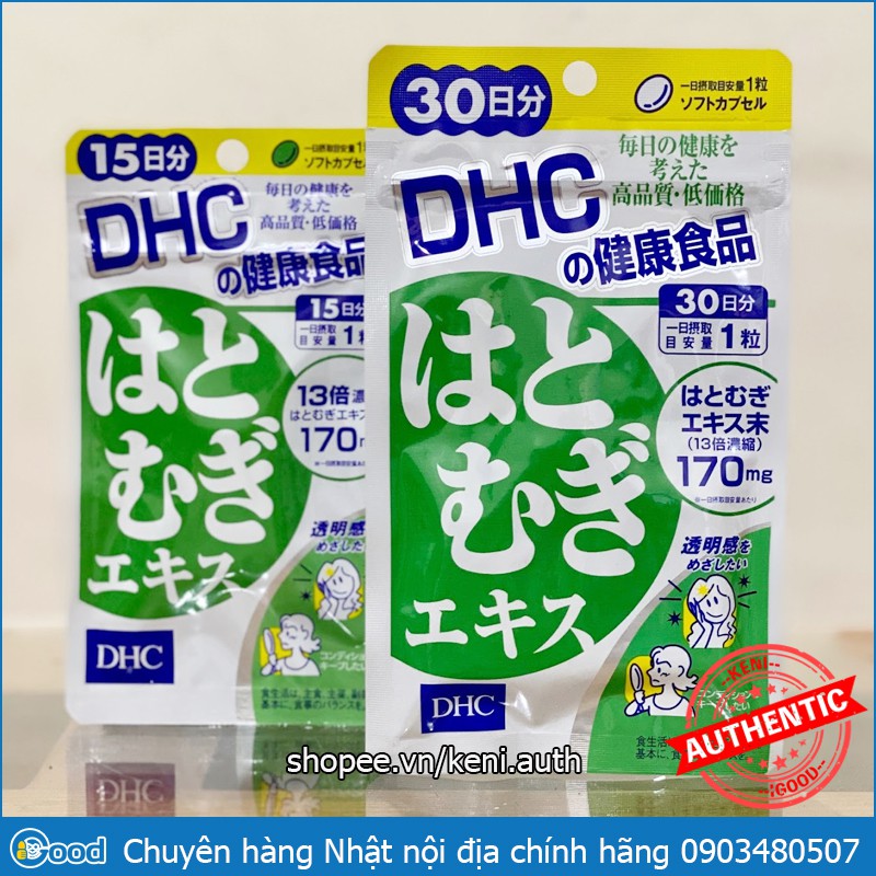 Viên uống trắng da DHC Coix Adlay Extract Nhật Bản