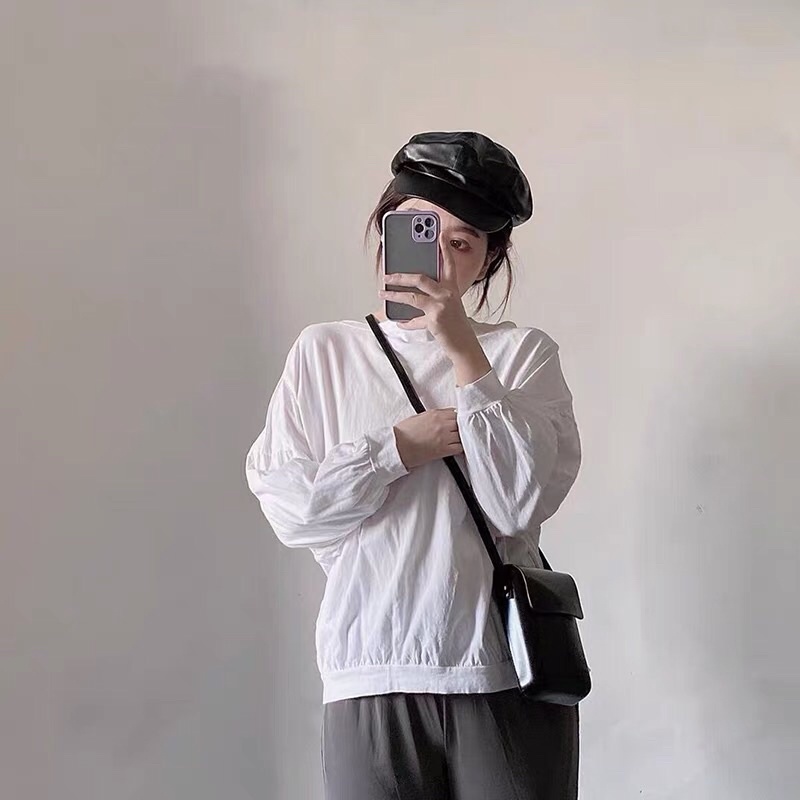 Túi đeo chéo bằng da đựng điện thoại nam nữ màu đen kèm ảnh thật HÀNG CÓ SẴN tặng khẩu trang | BigBuy360 - bigbuy360.vn