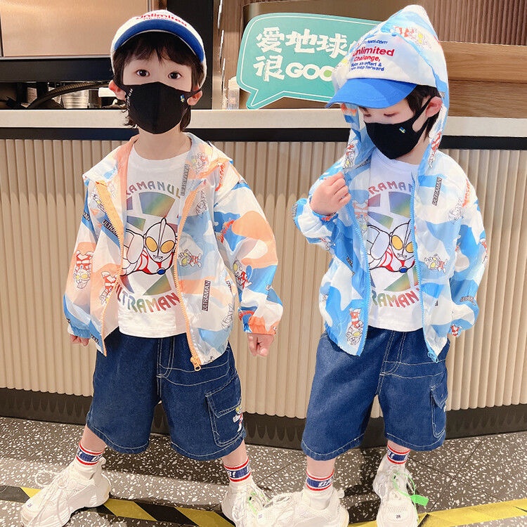Áo Chống Nắng Siêu Nhẹ Chống Tia Cực Tím Phong Cách Mới Cho Bé Trai