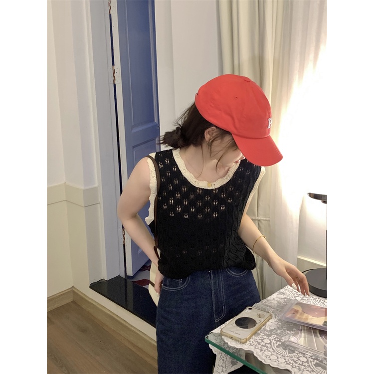 Áo dệt kim Xiaozhainv dáng rộng phong cách Hàn Quốc cho nữ
