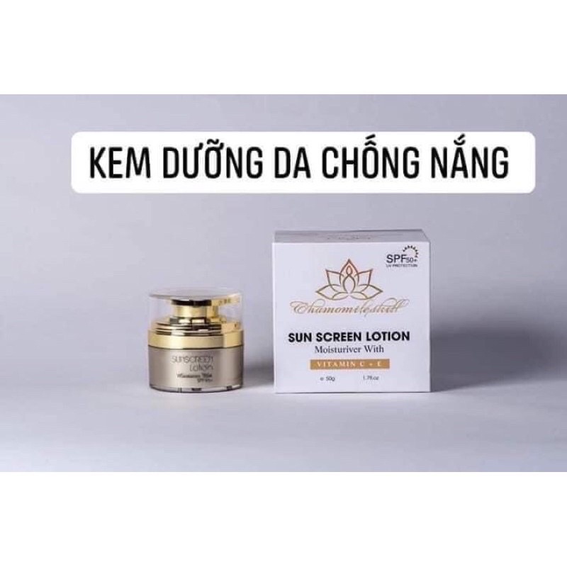 Combo kem ngày, đêm , kem tái tạo, kem hồng sâm chamomileskill hàng chuẩn