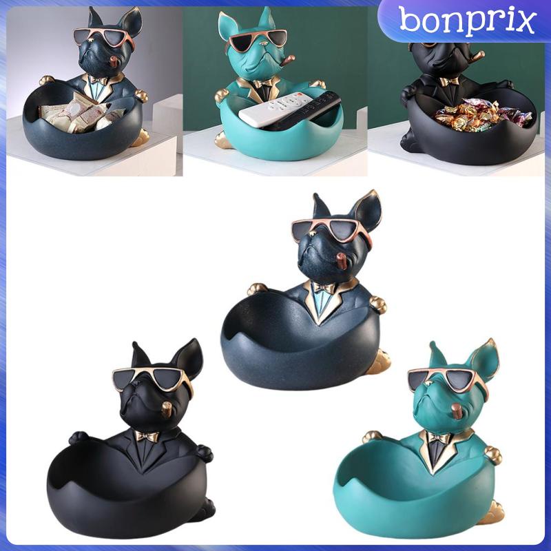 Mô Hình Chú Chó Bằng Nhựa Resin Màu Đen Trang Trí Nhà Cửa / Văn Phòng