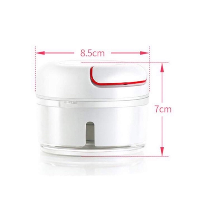Dụng Cụ Xay Tỏi Ớt Mini Kéo Tay