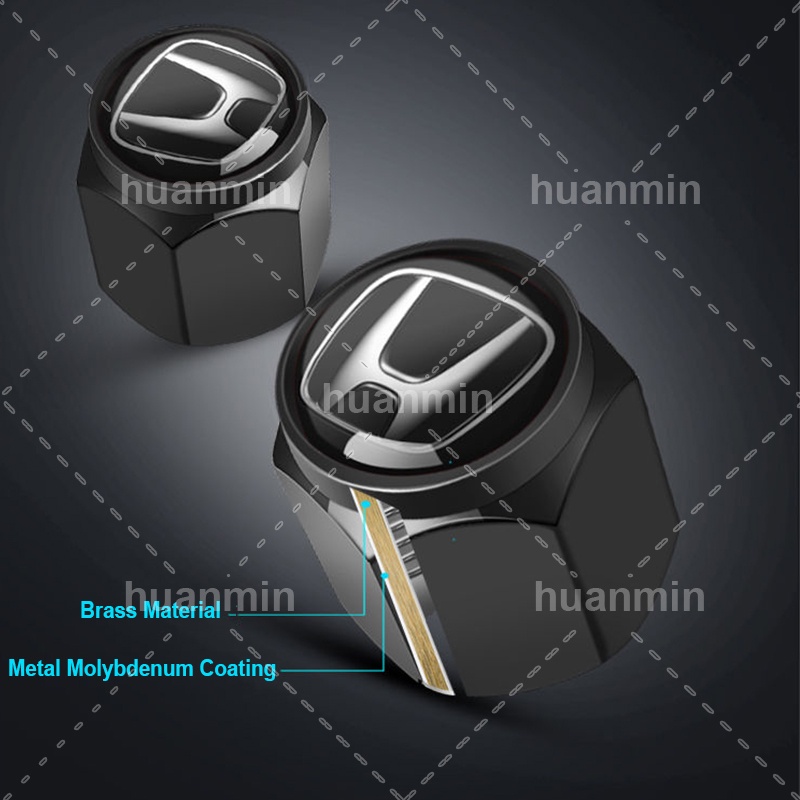 Bộ 5 Nắp Van Bánh Xe Hơi Honda CRV VEZEL City Civic Jazz BRV Chống Trộm Tiện Dụng