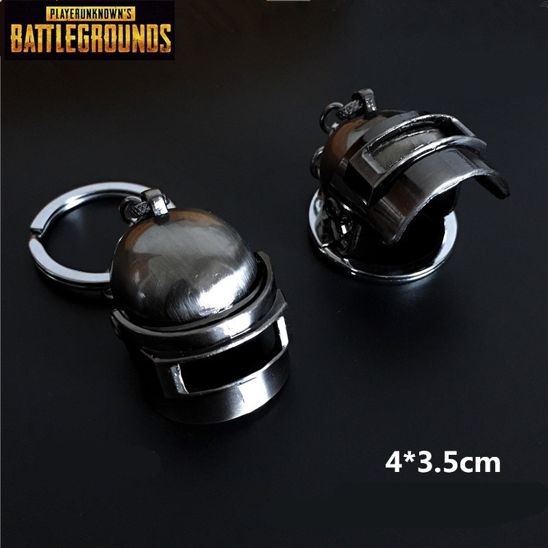 Móc khóa hình nón bảo hiểm game PUBG cấp 3