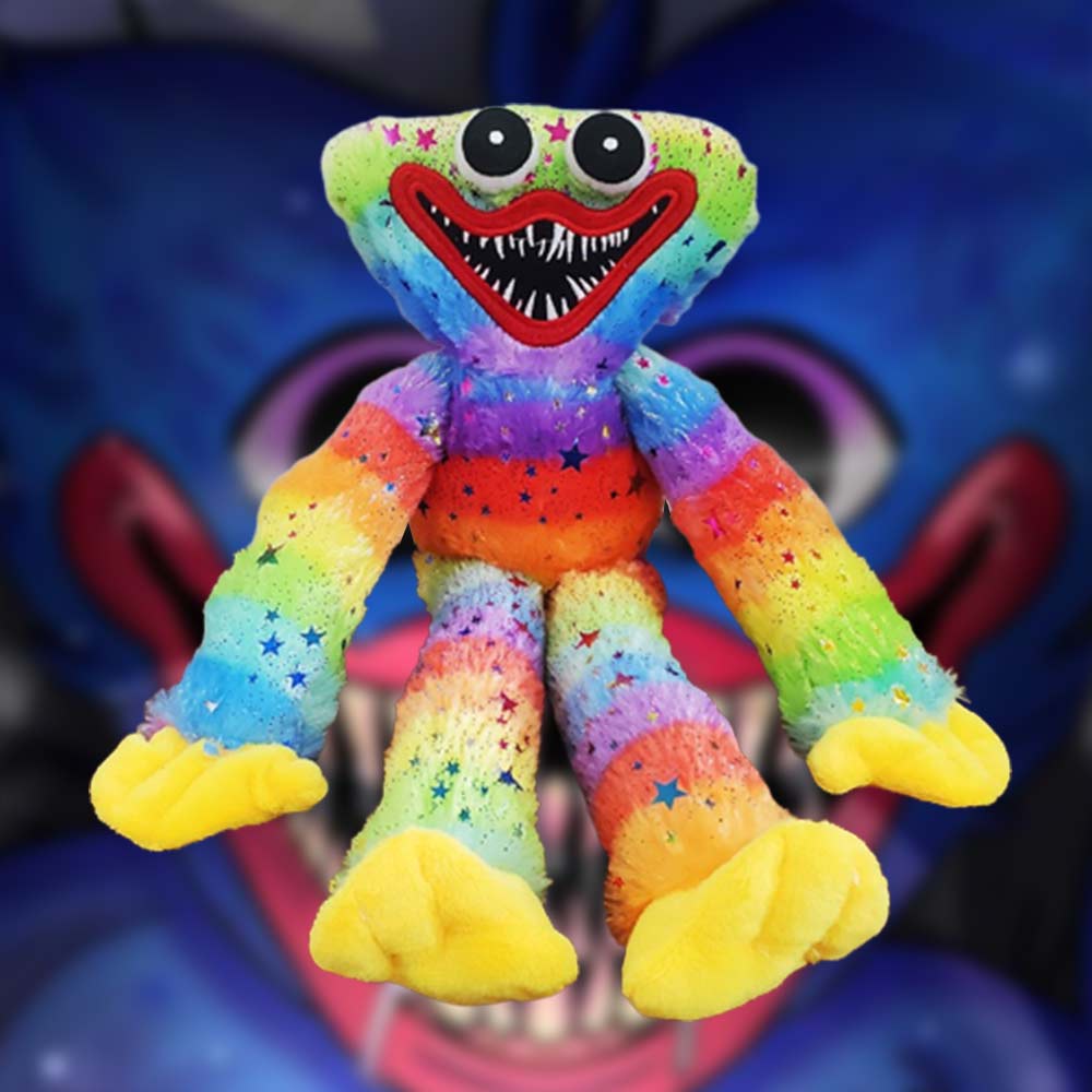 40cm Poppy Playtime Sparkling Stars Poppy Plush Toy Huggy Wuggy Bronzing Rainbow Poppy Game Character Plushie Gifts For Kids And Fan