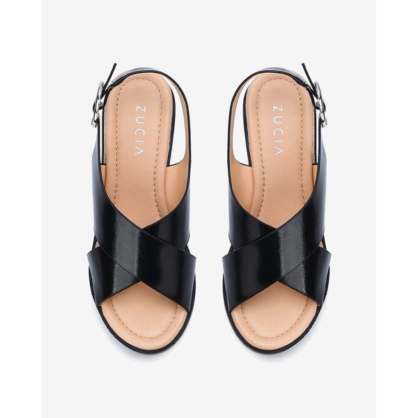 Giày Sandal cao gót nữ Zucia đế xuồng 7cm quai chéo tạo hiệu ứng thon  chân - SRT03