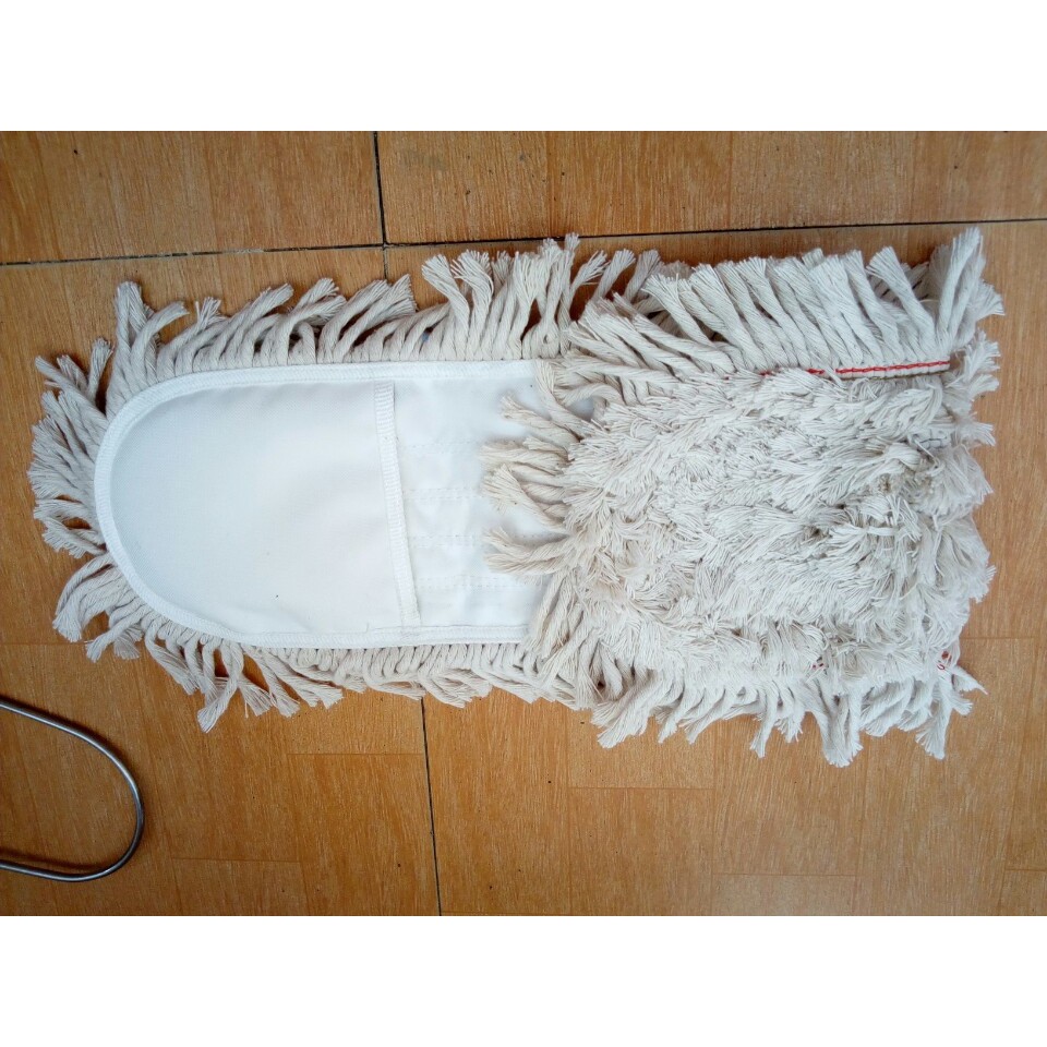 Cây lau nhà 90cm cotton trắng siêu sạch
