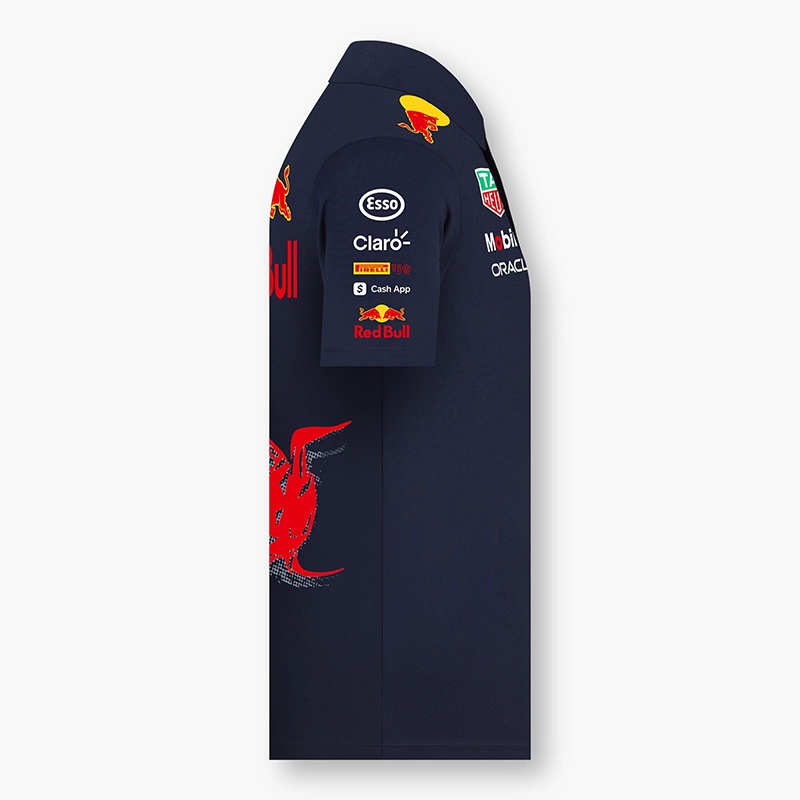Áo Thun POLO Tay Ngắn In Logo Red Bull 2022 F1 Thời Trang Mùa Hè Cho Nam