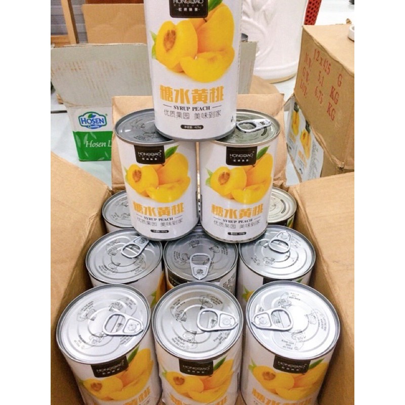 Đào đóng Hộp HongQiao Giòn Dai 425gr