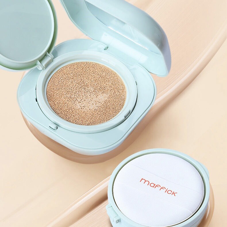 Phấn nước Maffick mềm mịn trang điểm tự nhiên che khuyết điểm Air Cushion Foundation kiềm dầu dưỡng da