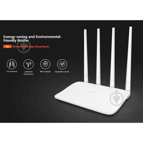 Bộ phát wifi Tenda F6 chuẩn N300 4 râu