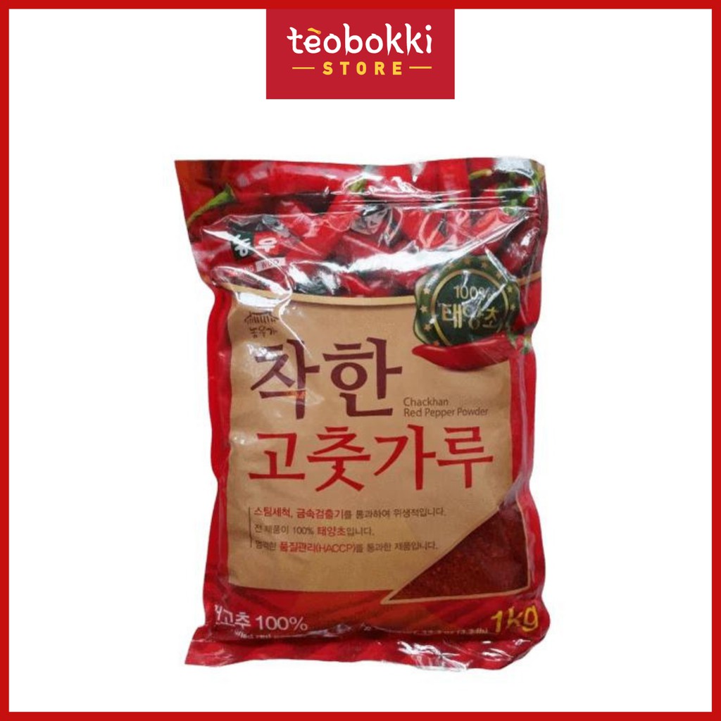 Ớt bột Hàn Quốc Nong Woo VẢY 1kg - LÀM KIM CHI