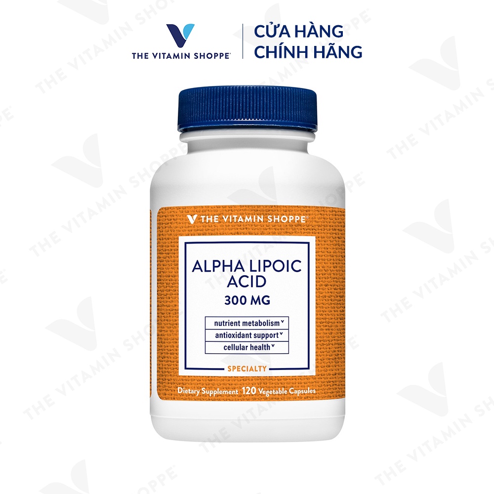 Viên uống hỗ trợ kiểm soát đường huyết THE VITAMIN SHOPPE Alpha Lipoic Acid 300 MG 60 viên