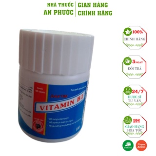 Viên Uống Vitamin B1 Daktin⚡CAM KẾT CHẤT LƯỢNG⚡Bổ sung vitamin b1 cơ thể, Cải thiện thiếu vitamin B1 màu xanh 100 viên