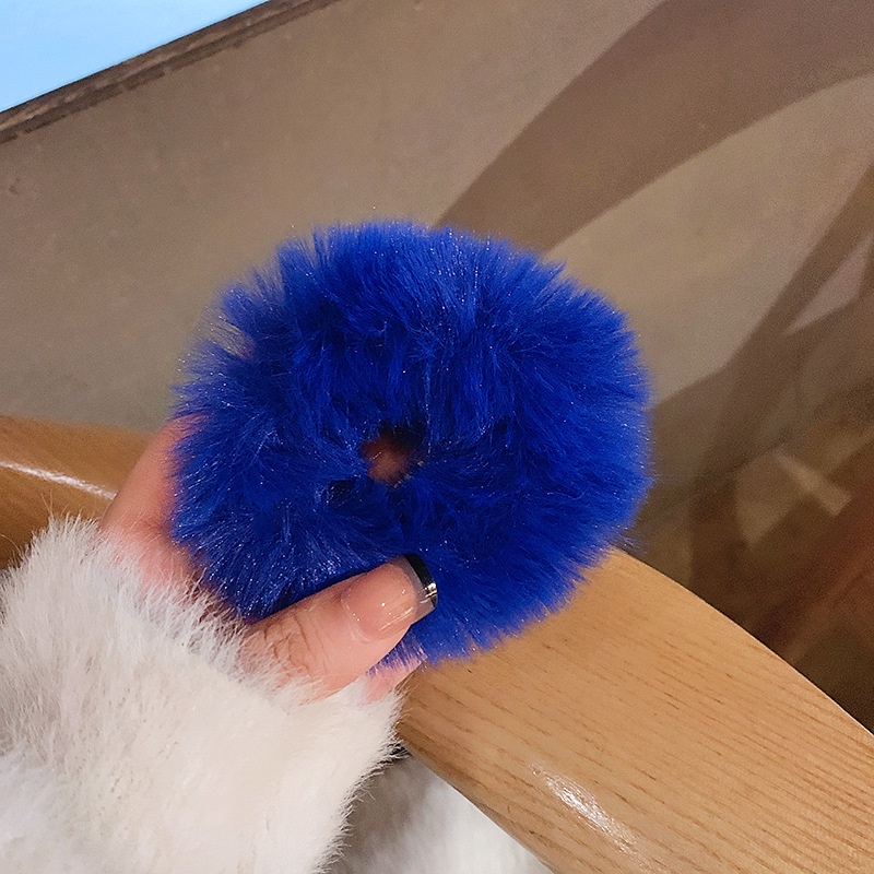 1 Kẹp Tóc Đính Hạt Acrylic Màu Xanh Dương / Đỏ / Đen Thời Trang Cho Nữ