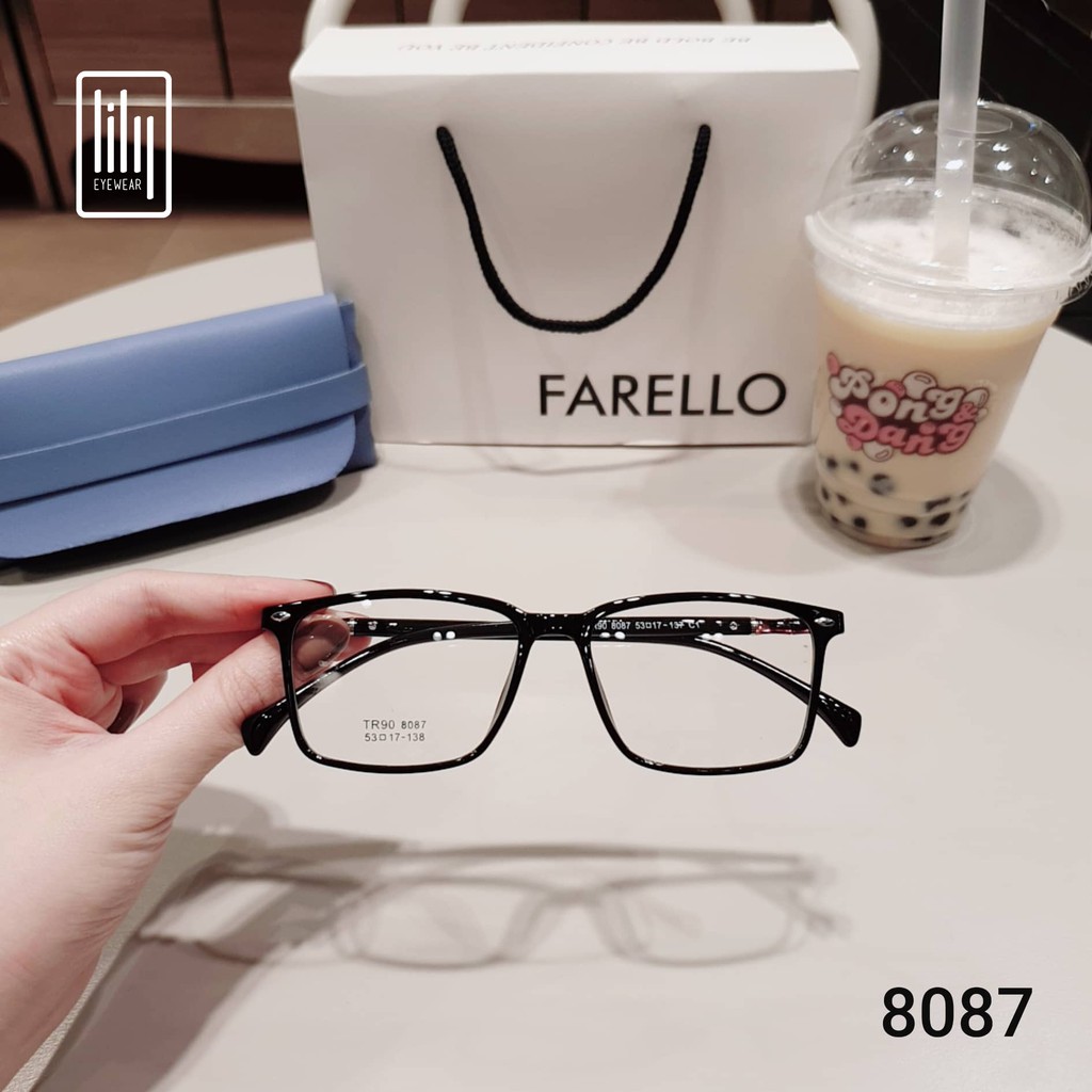 Sỉ Gọng Kính Dẻo Mắt Vuông 8087 Màu Đen