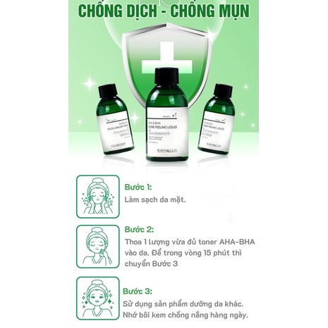 Toner Tẩy Da Chết,Thu Nhỏ Lỗ Chân Lông AHA BHA Home peeling liwuid - Reason A Beauty 125ml