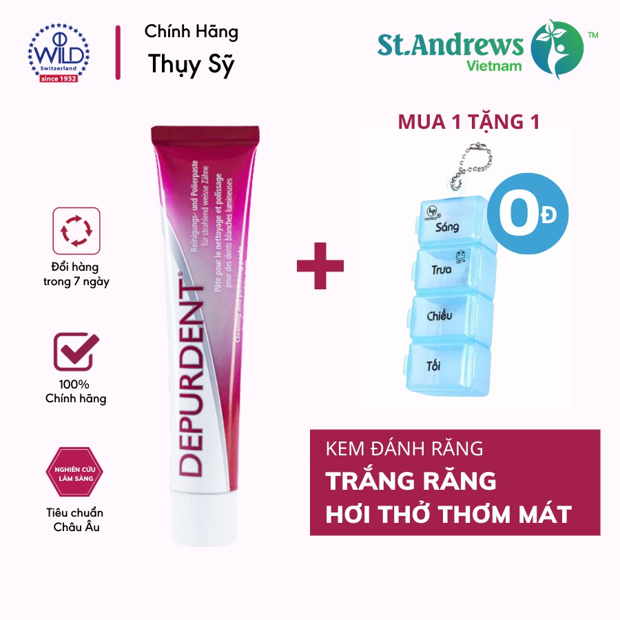 Kem Đánh Răng Dr.Wild, Chính Hãng Thụy Sỹ, Review Tốt Trên Sàn Shopee, Giá Rẻ Nhất Thị Trường