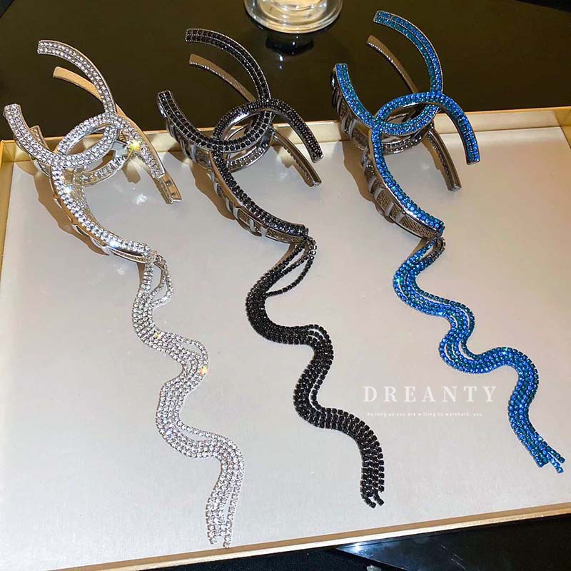 Kẹp Tóc Cá Mập Đính Kim Cương Giả Phong Cách Hàn Quốc Thời Trang Mới