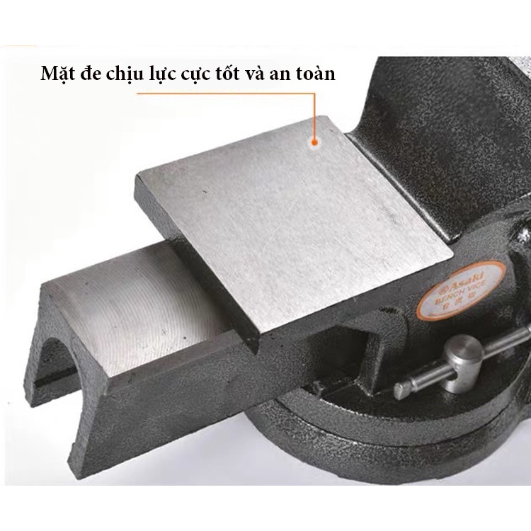 Ê Tô Bàn Nguội Chính Hãng Asaki 100mm Cao Cấp Bền Bỉ Đa Năng