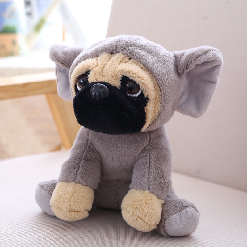 Thú nhồi bông đồ chơi hình chó pug mềm mại đáng yêu 20cm