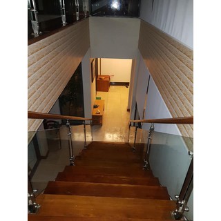 combo 10m giấy dán tường gạch vàng 3d