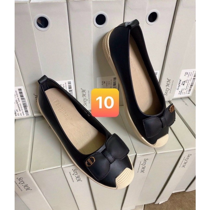 Giày bệt siêu êm laze lỗ thoáng đế kếp dẻo uốn cong thoải mái