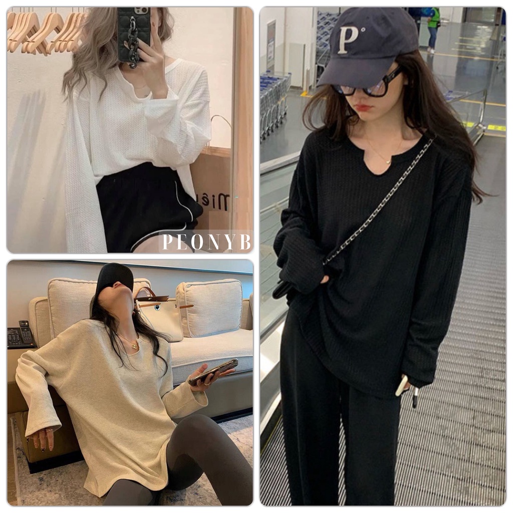 🌸 Thun kiểu vintage form rộng hàn quốc 3158 cá tính Ulzzang 🌸