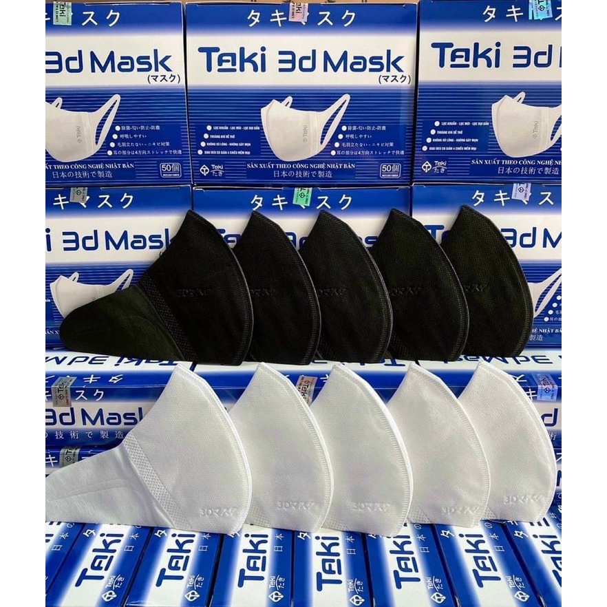 Khẩu trang 3D Mask màu Đen và Trắng công nghệ Nhật Bản,Hàng chính hãng