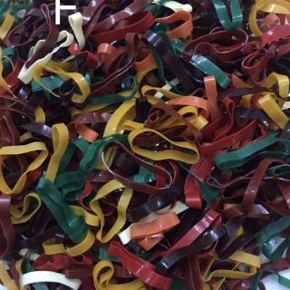 Túi Zip 100g thun cột tóc cở to (màu/sọc/trong/đen/màu mới)