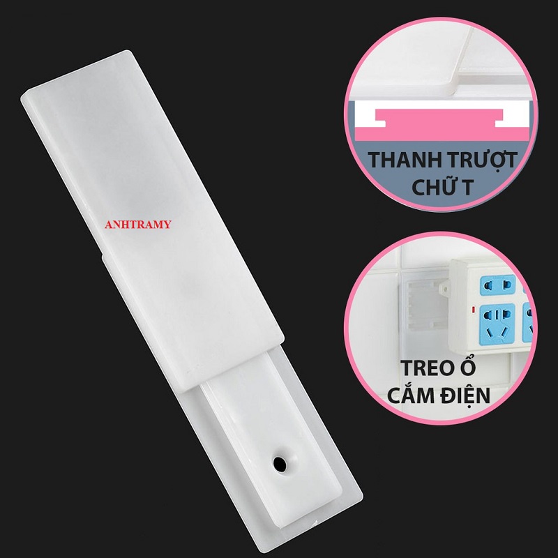 Móc dán tường treo ổ cắm điện, cục phát wifi có thể tháo rời-PK107