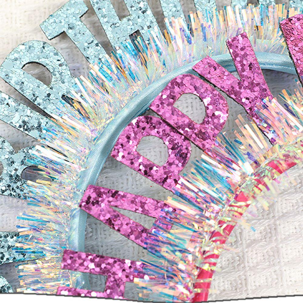 ANEMONE Băng Đô Đính Kim Sa Họa Tiết Hoạt Hình Dễ Thương Dùng Trang Trí Bánh Kem