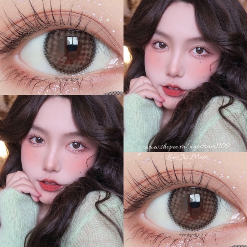 Lens mắt nâu tự nhiên Mirage có độ