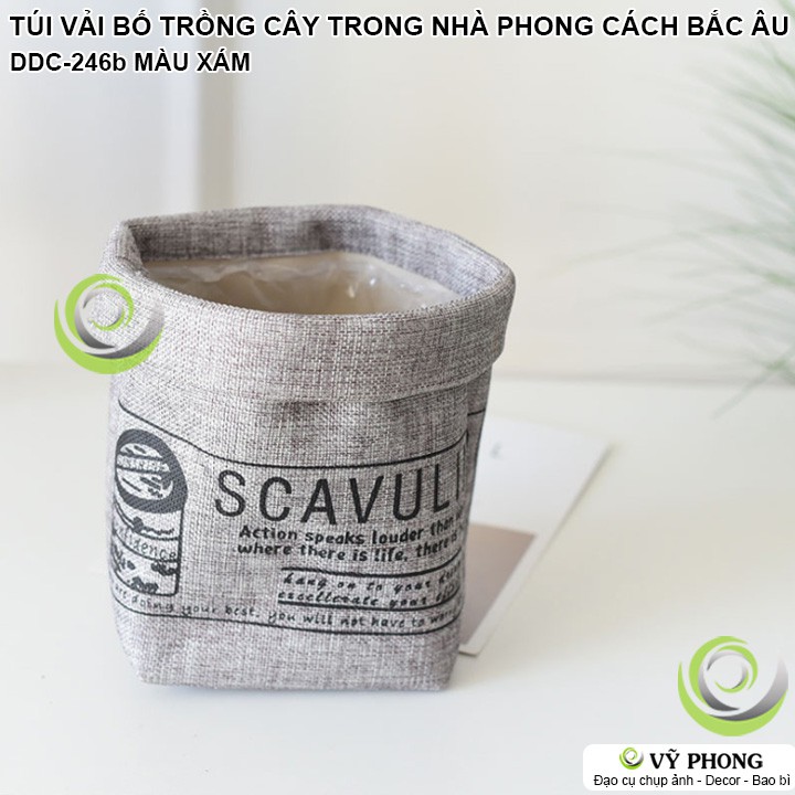 TÚI VẢI BỐ TRỒNG CÂY TRONG NHÀ PHONG CÁCH BẮC ÂU TRANG TRÍ NHÀ CỬA CHỤP HÌNH ĐẠO CỤ CHỤP ẢNH SẢN PHẨM INS DDC-246