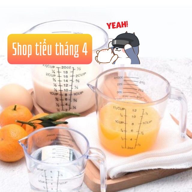 Ca, cốc đong chia vạch cao cấp ( dụng cụ làm bánh )