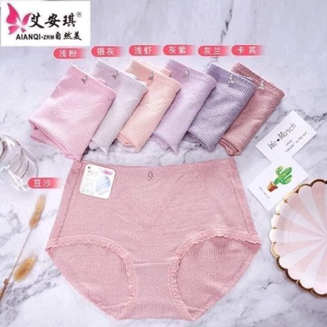 Sỉ lố 10 quần lót cotton cạp cao siêu mát