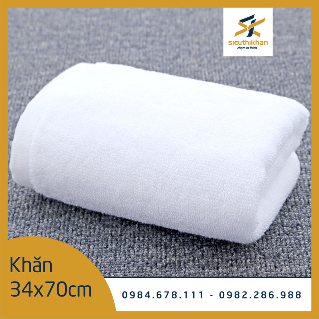 Khăn tay, khăn gội NamyA kích thước 34*70cm, chất liệu 100% cotton dùng cho khách sạn 3-5 sao | SIÊU THỊ KHĂN